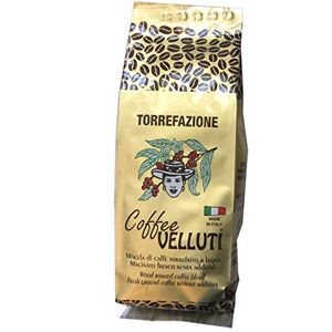 Coffee Velluti 250 gr. café italien moulu pour moka. Caffè artigianale italiano per moka. Tostato a legna - Publicité