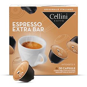 Cellini Caffè  Espresso Extra Bar Capsules Compatibles avec Dolce gusto Dolce Gusto 90pcs   Compatible avec Dolce gusto Strong and Strong Capsule   Capsules Compatibles avec Dolce gusto - Publicité