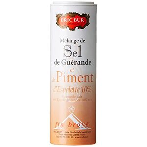 Eric Bur Mélange de Sel de Guérande/de Piment d'Espelette 10% 125 g Lot de 4 - Publicité