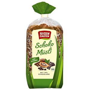 Rosengarten Muesli au chocolat BIO 750 g - Publicité