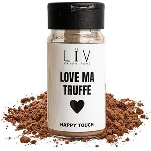 LIV HAPPY FOOD LÏV Happy Food Happy Touch Poudre de truffe Vraies truffes d'été déshydratée Délicieux parfum de truffe sans les calories Vegan 30g - Publicité