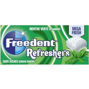 Freedent REFRESHERS Chewing-gum Menthe Verte 1 paquet de 8 cubes 17,9g - Publicité