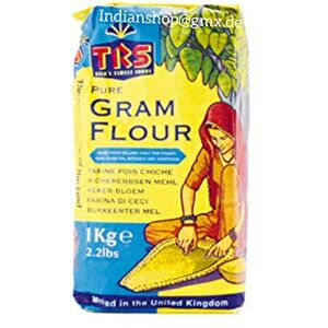 Indianstore24 TRS Kichererbsen Mehl Gram Flour Besan -1 KG - Publicité