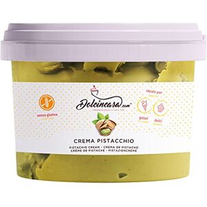 Dolcincasa.com Creme de Pistache 15% Flavour Refined Sweet Melts Spreadable on Ice Cream Desserts Bread Biscuits for Filling Cakes Crepes Gluten-Free Home or Professional Use 500gr Pack - Publicité