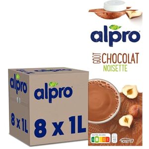 Alpro Boisson végétale Chocolat Noisette 1L Lot de 8x1L - Publicité