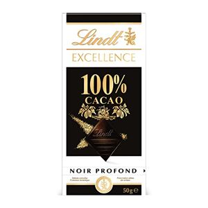 Lindt Tablette 100% Cacao EXCELLENCE Chocolat Noir, 50g - Publicité