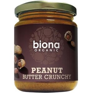 Biona Organic Peanut Crunchy Butter 250g (Case of 6) - Publicité