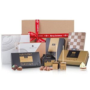 CHOCOLISSIMO Coffret géant de chocolats de Noel   Cadeau Famille ou Entreprise   Chocolats de Noël   Offrir   Assortiment de Pralinés   855gr - Publicité