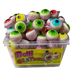 Trolli Oeil Glotzer, bonbon oeil Halloween - Boîtes de 60 pièces