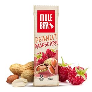 Mule Bar Barre énergétique céréales & fruits Mulebar Cacahuète framboise 40g vegan - Publicité