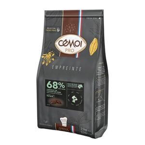 Wine And More Cemoi Chocolat de couverture noir Côte d'ivoire 68% de cacao 2.5 kg - Publicité