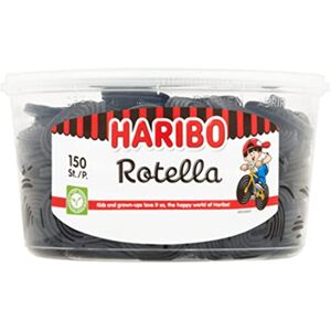 HARIBO Reglisse   Réglisse Rotella (150 Pièces)   Reglisse Bonbon    Bonbon    150 Pack   1200 Gramme Total - Publicité