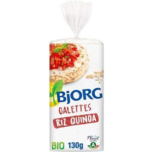 BJORG Galettes Riz Quinoa Bio Sans gluten Céréale complète 130 g - Publicité