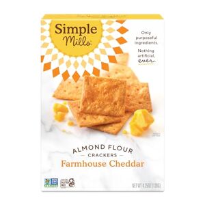 Simple Mills Almond Flour Crackers, Farmhouse Cheddar, 4.25 Ounce - Publicité
