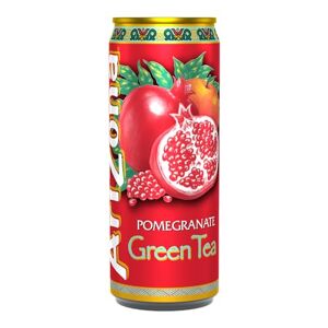 Arizona Thé Vert Goût Grenade Boisson 100% Plaisir Emballage Design Canette 330 ml Pack de 12 - Publicité