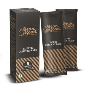 Bean Good Instant South Indian Filter Coffee Decoction Concentré – Sert 5 tasses – 75 ml (15 ml x 5) – 80 % de café et 20 % de mélange de chicorée – Il suffit d'ajouter de l'eau chaude/lait/sucre - Publicité