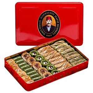 HAFIZ MUSTAFA 1864 ISTANBUL Baklava Pastry Box Baked Baklava Dessert Snacks Made from Fresh Phyllo Dough Sheets, Pistachio, Hazelnut, Walnut Turkish Sweets Tray Gift Ideas for Birthday, Christmas - Publicité