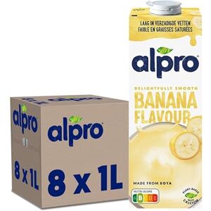 Alpro Boisson Végétale Soja Banane 1L Lot de 8x1L - Publicité