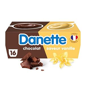 Lot de 3 unités *** DANETTE Crème dessert vanille lit de chocolat  4x125gLivraison rapide et soignée à domicile *** : : Epicerie