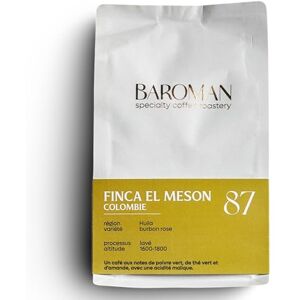 BAROMAN COFFEE, CAFE DE SPECIALITE DE LA COLOMBIE, SPECIALTY COFFEE,SCA : 87/100, Torréfaction Francaise,Paquet de 250 gr,En Grain, Light roast (COLOMBIE) - Publicité