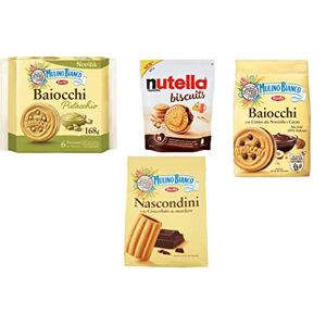 Mulino Bianco Biscuits Kit de test Nascondini Baiocchi Nocciola Baiocchi Pistacchio Nutella Biscuits - Publicité