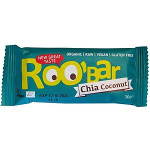 ROOBAR Roo'bar Barre Énergétique Chia/noix de Coco Bio 30 g - Publicité