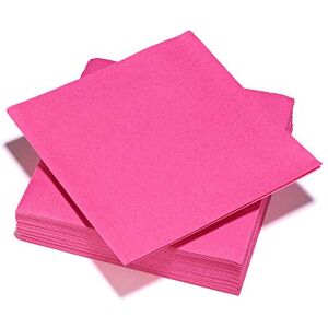 LE NAPPAGE ARTS DE LA TABLE 25 Serviettes airlaid Rose Fuchsia FSC® 40x40cm - Publicité