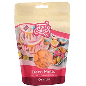 FunCakes Deco Melts Orange Trempez, coulez, arrosez et décorez ! Faire fondre brièvement au micro-ondes ou au bain-marie , 250 g - Publicité