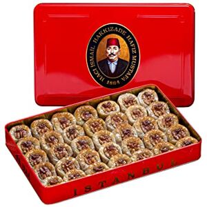 HAFIZ MUSTAFA 1864 ISTANBUL Baklava Pastry Box Baked Baklava Dessert Snacks Made from Fresh Phyllo Dough Sheets, Pistachio, Hazelnut, Walnut Turkish Sweets Tray Gift Ideas for Birthday, Christmas - Publicité