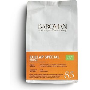 BAROMAN COFFEE, CAFE DE SPECIALITE DU PEROU, SPECIALTY COFFEE,SCA : 85/100, Torréfaction Francaise,Paquet de 250 gr,En Grain (PEROU) - Publicité