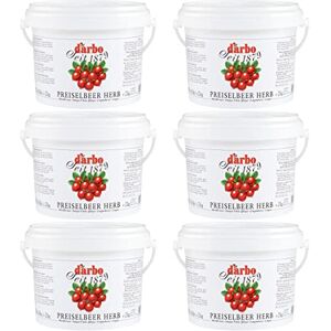 United DARBO Lot de 6 boîtes de 2 kg de qualité supérieure dans un seau de conservation pratique pour petit-déjeuner, desserts, viande, plats fruités - Publicité