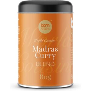 BAM Madras Curry, Mélange d'épices pour la cuisine indienne, Cuisine indienne, Sauce au curry, Mélange d'épices moulues, Mélange d'assaisonnement, 80 g - Publicité