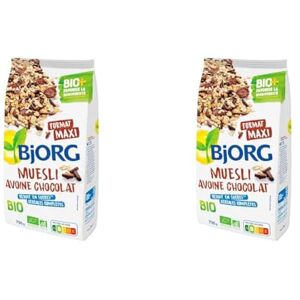 BJORG Muesli Bio Avoine Chocolat 750 g (Lot de 2) - Publicité