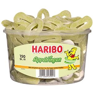 HARIBO Bonbons    Anneaux De Pomme (150 Pièces)    Bonbon   Bonbon  En Gros   150 Pack   1200 Gramme Total - Publicité