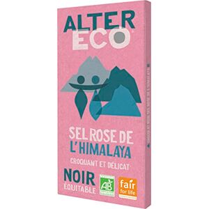 ALTER ECO Tablette Chocolat Noir Fleur de sel Bio & Équitable Origine Pérou 100 g - Publicité