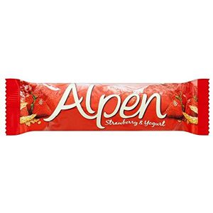 Alpen Barre de céréales fraise/yaourt lot de 12 barres de 29 g - Publicité