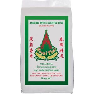 Royal Thai RICE Riz Parfumé au Jasmin à Grains Longs 1 X 18 KG - Publicité