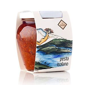 Mercato Italiano "Italian Specialties" Daidone Pesto Isolano Artisanal Sicilien avec Tomate, Câpres et Olives Noires 12 Bocaux de 180g - Publicité