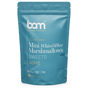 BAM Mini Marshmallows, Cake Sprinkles, Idéal pour la décoration de gâteaux, Bleu et Blanc, 250 g - Publicité