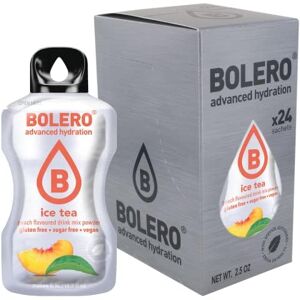 Bolero ICE TEA PEACH 24x3g   Jus en poudre sans sucre, édulcoré à la stévia + vitamine C   pour enfants et sportifs   sans gluten, végétalien   saveur de thé glacé à la pêche - Publicité