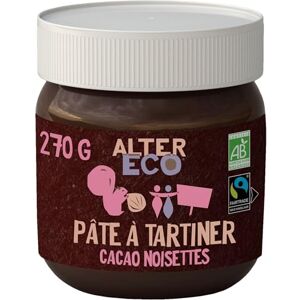 ALTER ECO Pte Ã€ Tartiner Chocolat Noisettes Bio Pte Ã€ Tartiner Sans Huile De Palme 270 G - Publicité