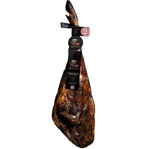 7 BELLOTAS Jambon 100% Ibérique   Fabriqué à partir de Porcs Ibériques Nourris aux glands et Processus de Curation Naturelle   Jamon Pata Negra Iberico Bellota   48 Mois   Avec os + 8,0 Kg. Publicité