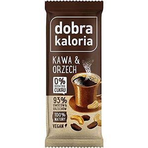 Dobra Kaloria Barre de fruits, café et noix 35 g - Publicité
