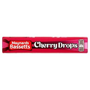 Maynards Bassetts Cherry Drops Rouleau de bonbons 45 g (lot de 40 x 45 g) - Publicité