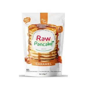 CleanFoods Pancakes Raw Pancake Caramel Pack 425g I Glucomannane de Konjac I seulement 21 calories par crêpe I préparation en 2 minutes I Sans gluten I Sans graisse I Sans sucre - Publicité