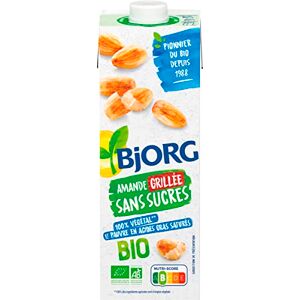 BJORG Lait d’Amande Grillée Bio Sans Sucres – Boisson Végétale à Boire et à Cuisiner – Petit-Déjeuner et Goûter 1 L - Publicité