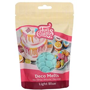 FunCakes Deco Melts Hellblau Trempez, coulez, arrosez et décorez ! Faire fondre brièvement au micro-ondes ou au bain-marie , 250 g - Publicité