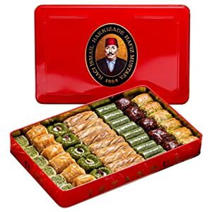 HAFIZ MUSTAFA 1864 ISTANBUL Baklava Pastry Box Baked Baklava Dessert Snacks Made from Fresh Phyllo Dough Sheets, Pistachio, Hazelnut, Walnut Turkish Sweets Tray Gift Ideas for Birthday, Christmas - Publicité