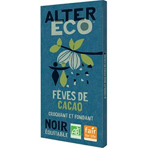 ALTER ECO Tablette Chocolat Noir Fèves de Cacao Bio & Équitable Origine Pérou 100 g - Publicité