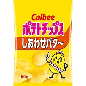 Calbee Chips de pommes de terre au beurre heureux 60g x 12 sachets - Publicité